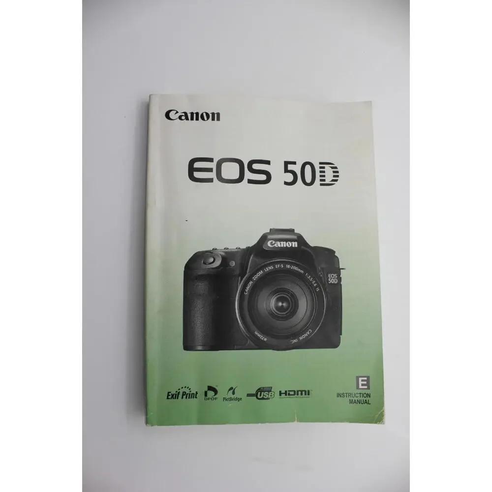Canon EOS 50D Camera Instruction Manual